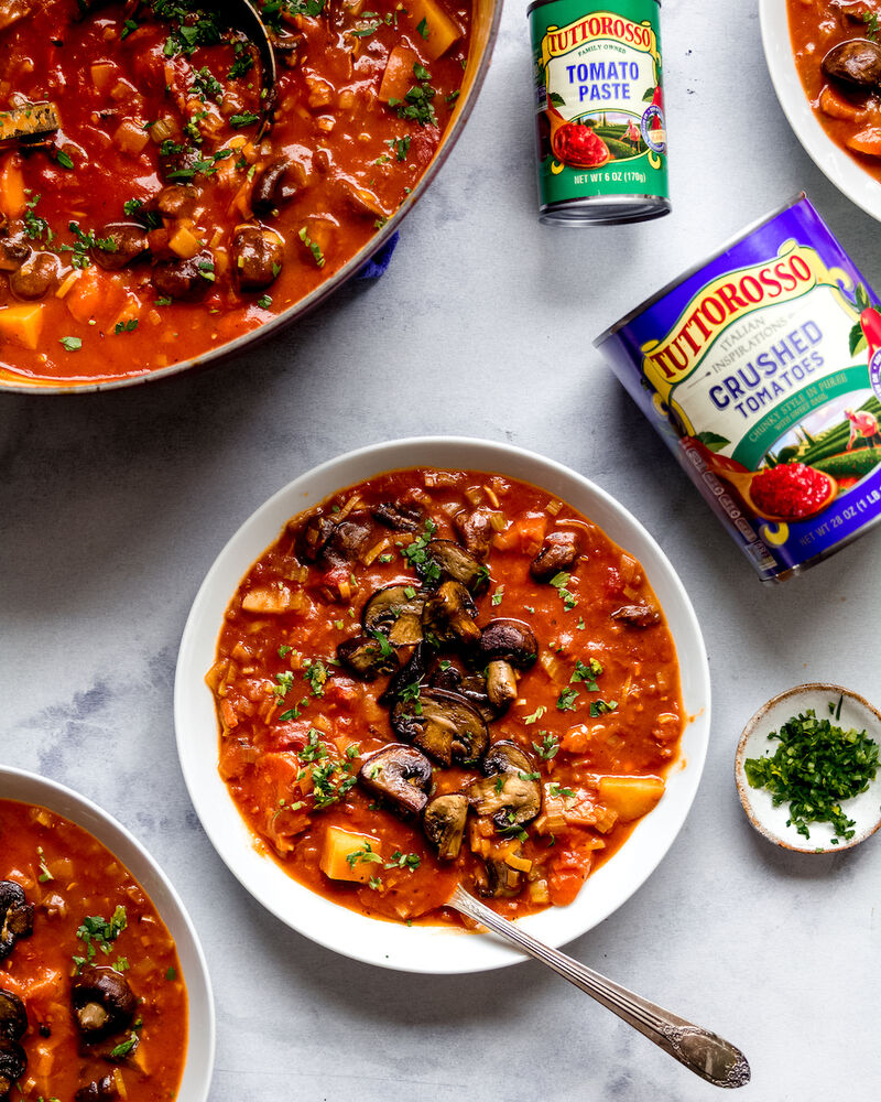 Vegetarian Mushroom and Tomato Stew Recipe | The Feedfeed