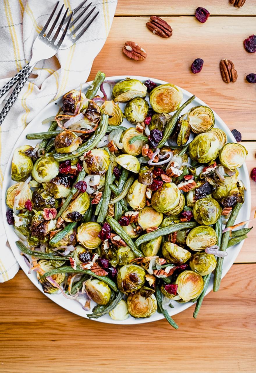 Roasted Green Beans & Brussels Sprouts - Real Food Whole Life