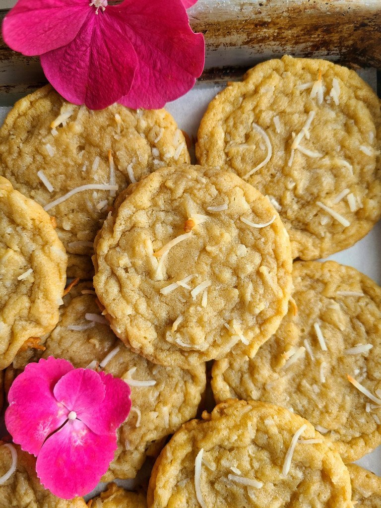 Chewy Coconut Cookies - Jessie Bakes Treats