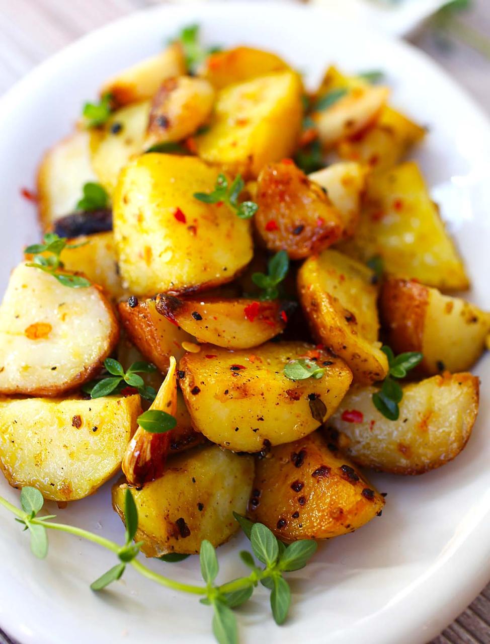 Ketogenic Recipes: Garlic Potatoes