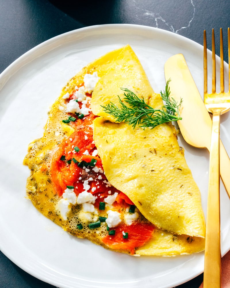 Smoked Salmon Omelette – A Couple Cooks