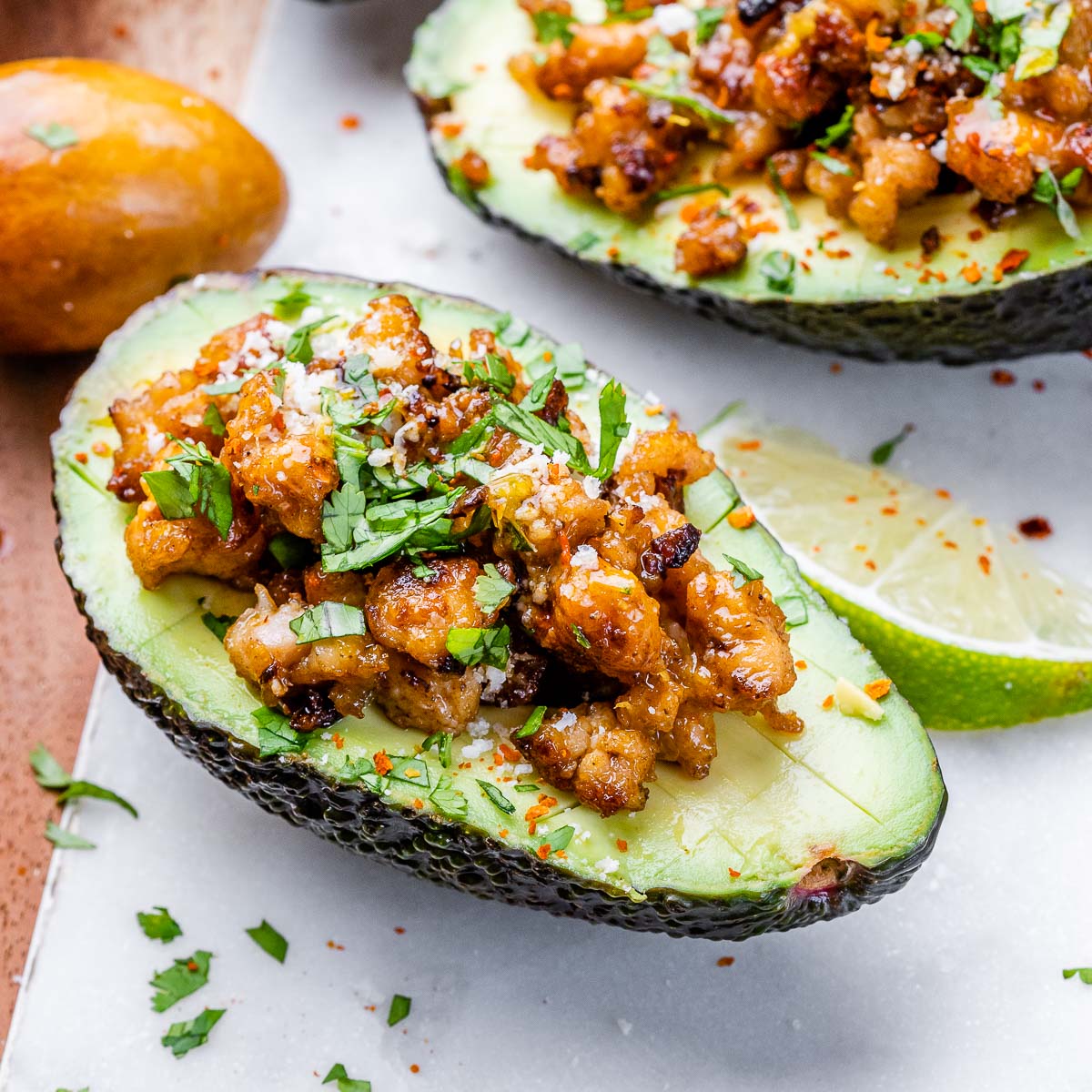 Taco Stuffed Avocado | Clean Food Crush