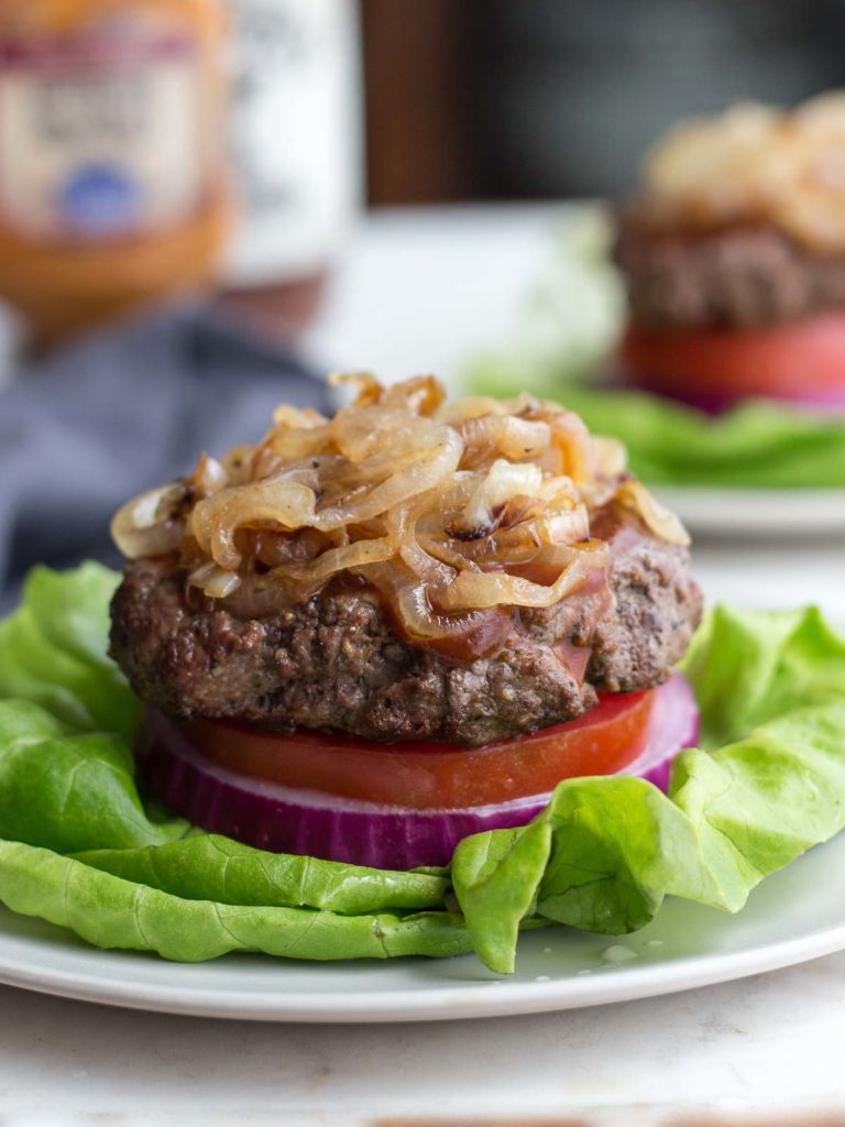 The Best Bunless Burger Recipe for Low Carb Burgers