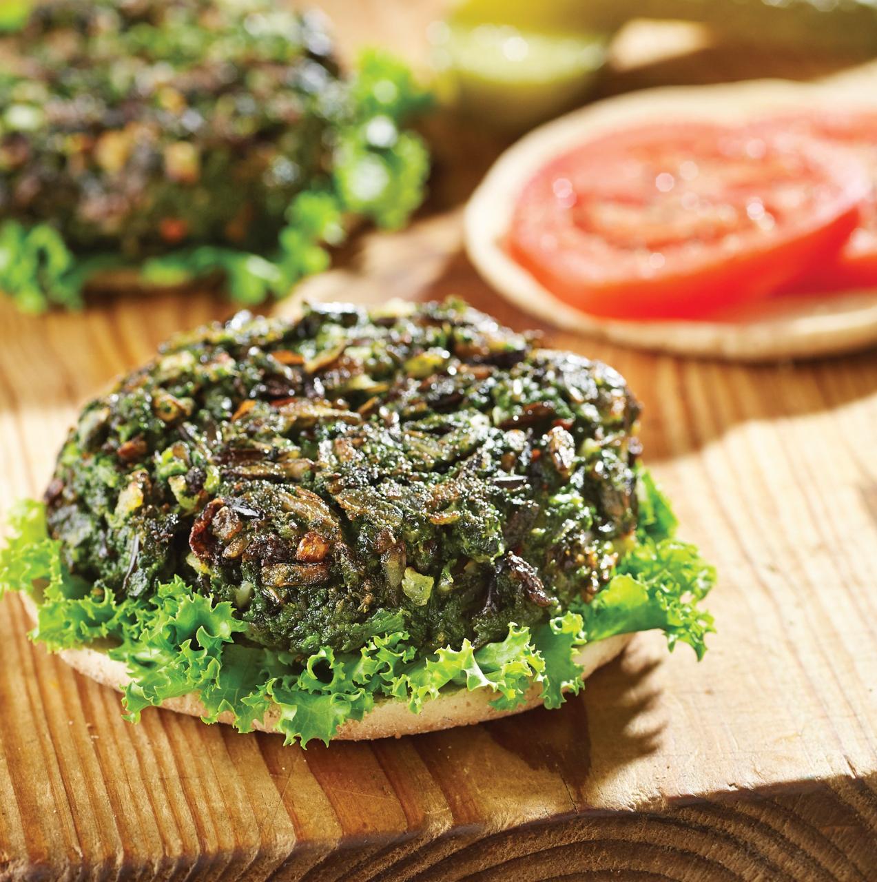 Spinach Burgers Recipe from H-E-B