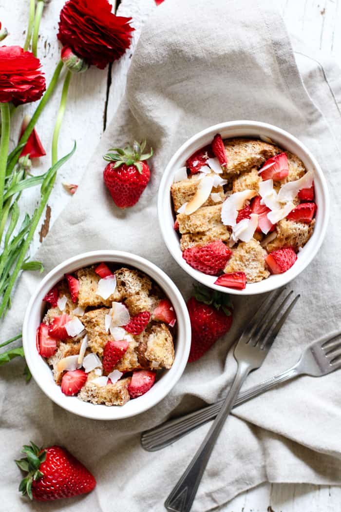 Strawberry Coconut French Toast Bakes for Two – Roots and Radishes